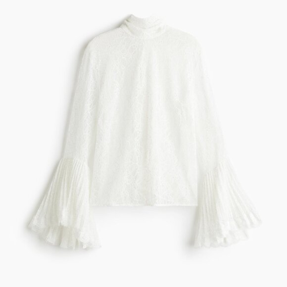 Trumpet-Sleeved Lace Blouse H&M - Picture 2 of 5